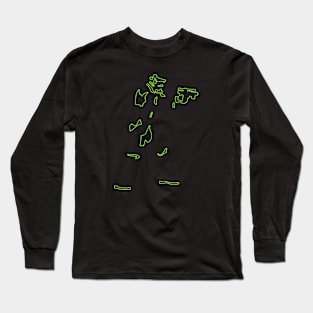 storm green neon Long Sleeve T-Shirt